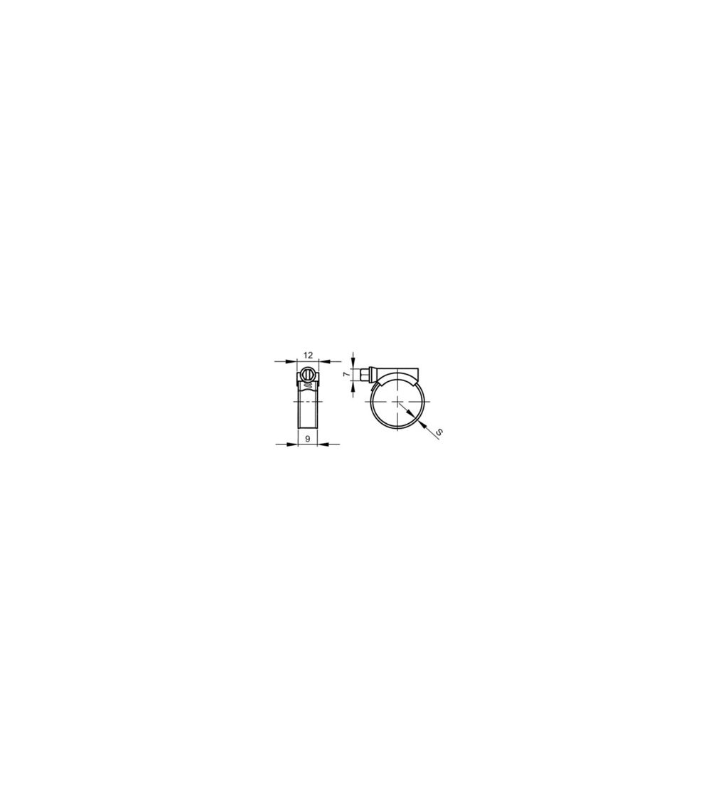 COLLIER DE SERRAGE  BANDE DE 9MM - ABA