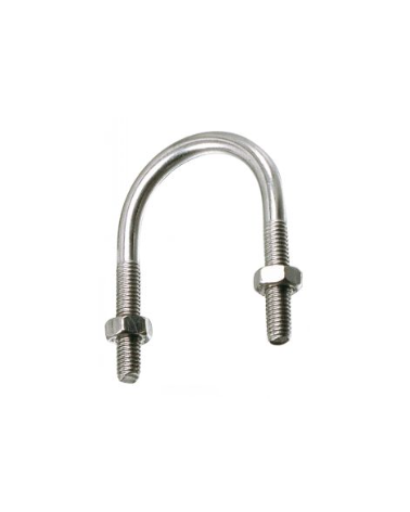 Etriers filetéés pour tube ISO avec écrous inox A2