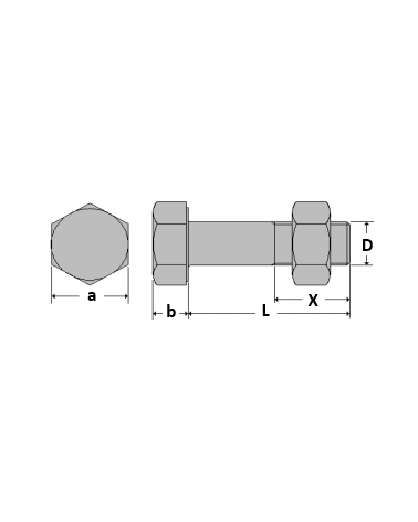 Boulons SB H (Vis+Ecr)  Nlle Norme
