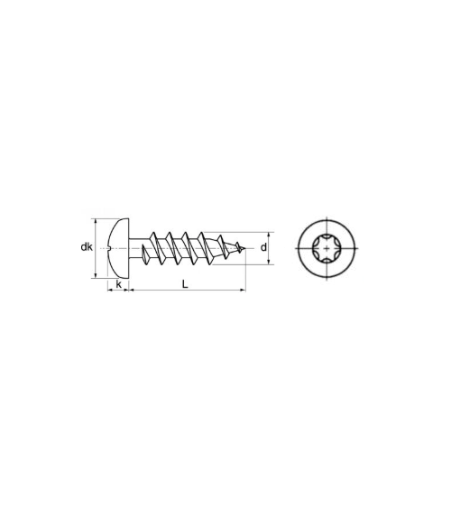 VIS AGGLO TETE CBL X - 6 LOBES INTERNES