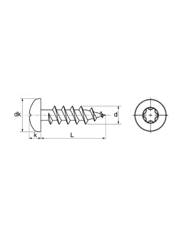 Vis agglo tête cbl x 3526A23010