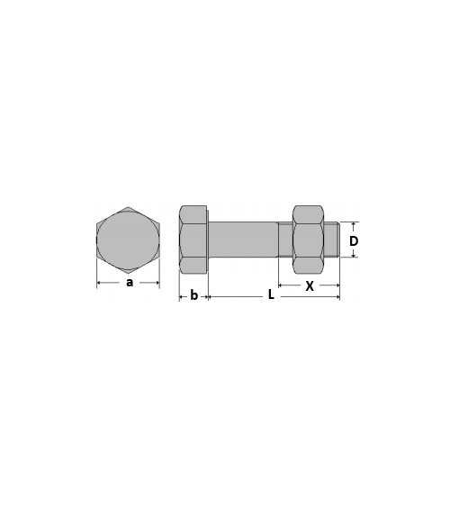 Boulons SB H (Vis+Ecr)  Nlle Norme