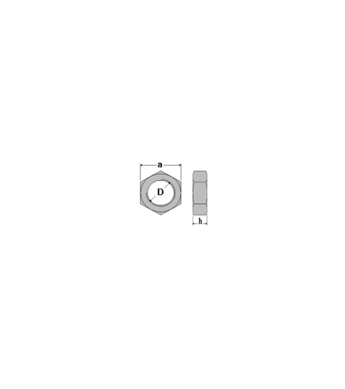 ISO4035 LAITON M20 NICKELE