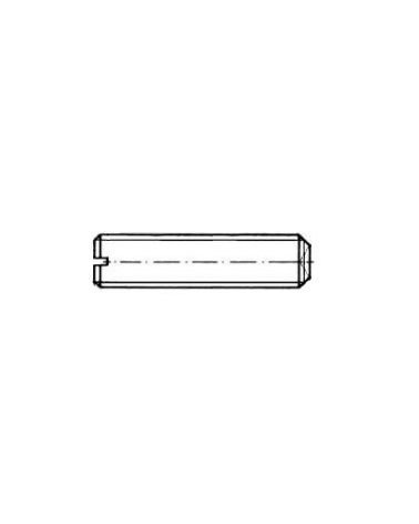 Vis sans tête fendues à bout cuvette DIN 438 inox A1