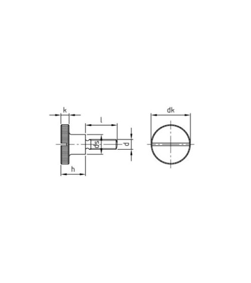 VIS MOLETEES FENDUES - FORME HAUTE