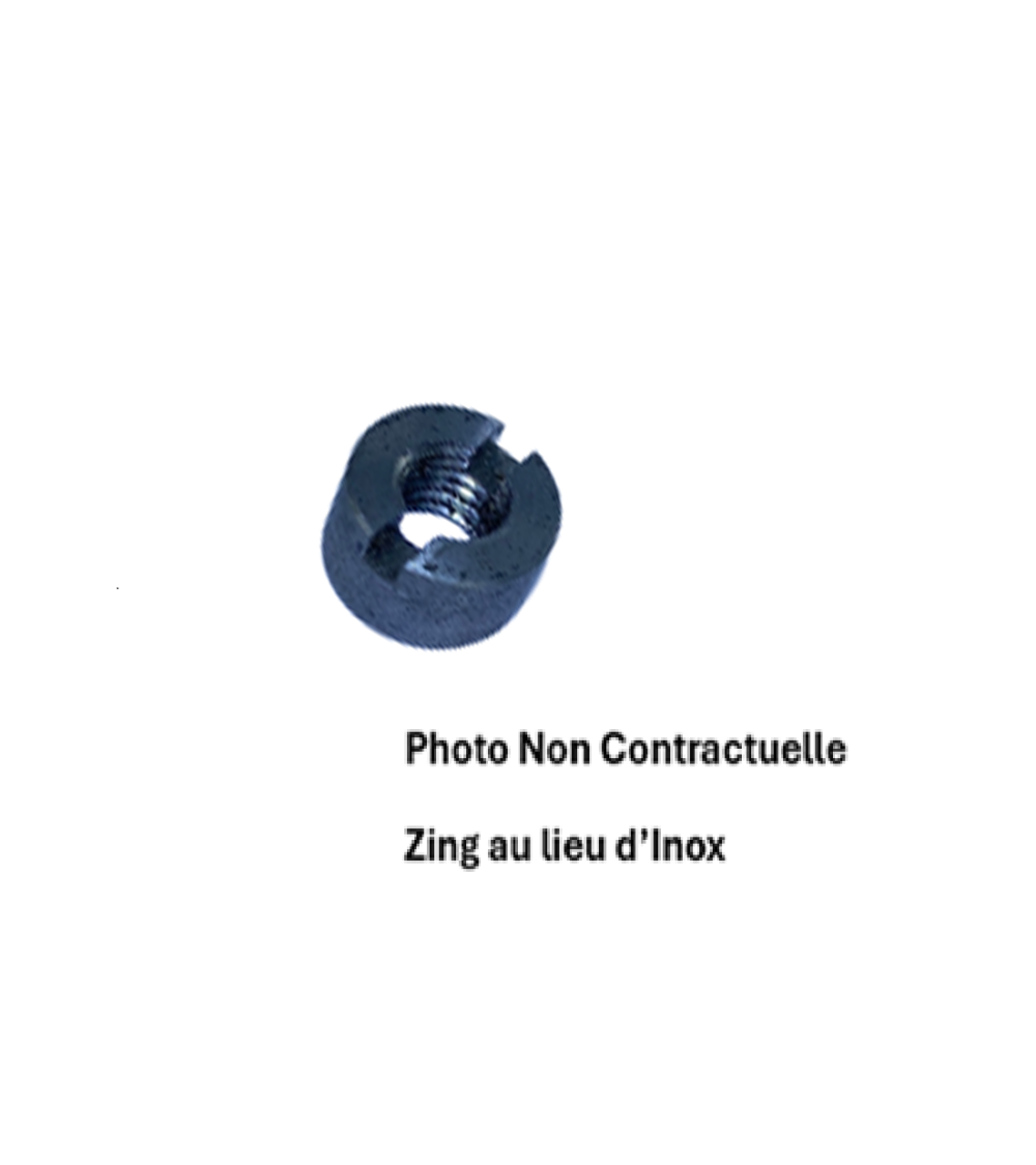 Écrous cylindriques avec fente inox A4