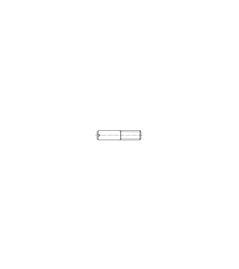VIS H Part/filetée