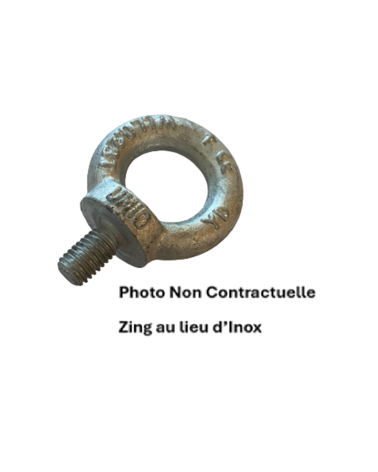 Anneau levage a tige inox A2
