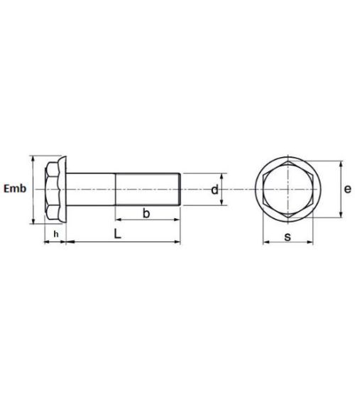 VIS A EMBASE LISSE PART/FILETEE