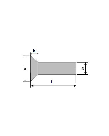 RIVETS PLEINS TF 75°