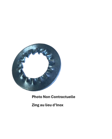 Rondelles à dents j intérieures DIN 6798 inox A4