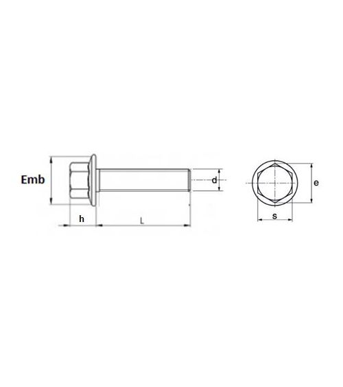 VIS A EMBASE LISSE ENT/FILETEE