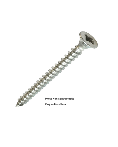 Vis agglo f x - 6 lobes internes inox A4