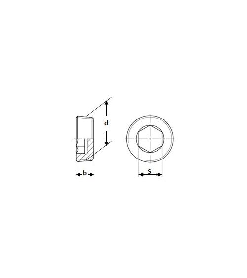 BOUCHONS 6 P/C CONIQUES Pas Withworth
