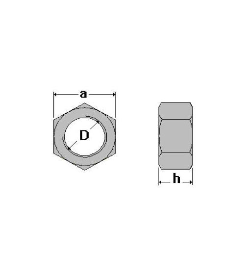 DIN934 ALUMINIUM P40 M12